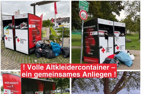 Situation Kleidercontainer